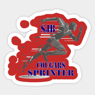 SJB Cougars sprinter Sticker